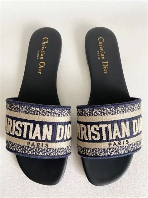 original christian dior slippers|genuine christian dior sandals.